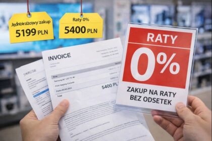 Dlaczego raty 0% często kosztują więcej niż jednorazowy zakup